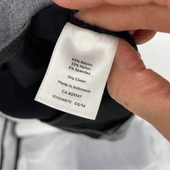 Talbots Gray and Black Career Dress Size 8P - Picture 5 of 6